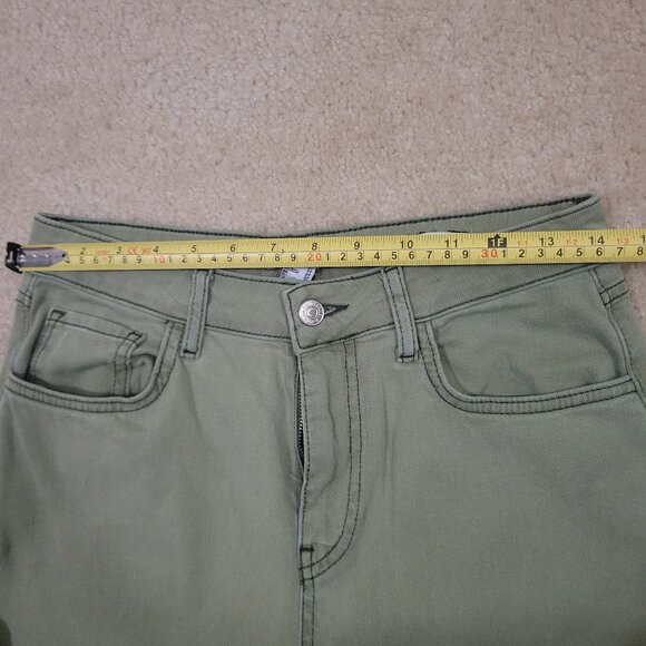 Forever 21 90’s Fit Women’s Jeans Size 27 Olive Y2K Skater Stranger Things Vibes - Picture 6 of 7